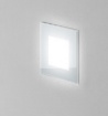 Immagine di Segnapasso In Vetro Quadrato Led 3w Da Esterno Incasso Parete IP65 Vetronotte Isyluce 555