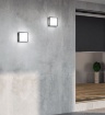 Immagine di Lampada Quadrata Da Parete Soffitto Applique Per Esterni 2xE27 Quad Déco Isyluce