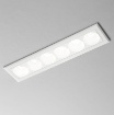 Immagine di Struttura Incasso Porta Faretti Bianco Led 8w 3000k 4000k Ottica 26 Exacta Isyluce 735