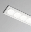 Immagine di Porta Faretti Led Lineare Da Incasso Bianco 12 Luci 3000k 4000k Exacta Isyluce