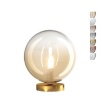 Immagine di Abat Jour Da Comodino Ottone Con Sfera Vetro Colorato Eclipse 1184OS/P Top Light