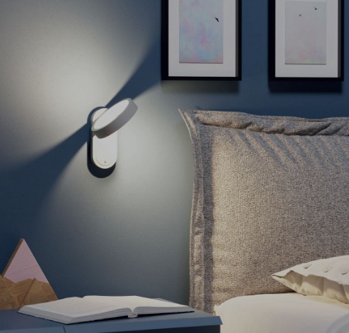 Immagine di Applique Design Anello Led 6w 3000k Orientabile Per Camera Da Letto Keen Smarter