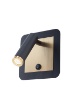 Immagine di Applique Nero Ottone Con Faretto Orientabile Per Comodini Led 6w 3000k Closer Smarter