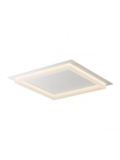 Immagine di Plafoniera Squadrata 65cm Moderna Cornice Led CCT 50w Perimetro Smarter